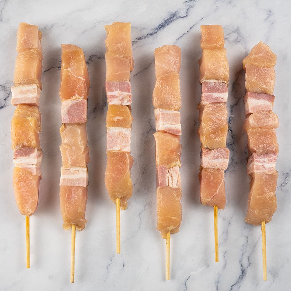 Espetinho Frango com Bacon 500g